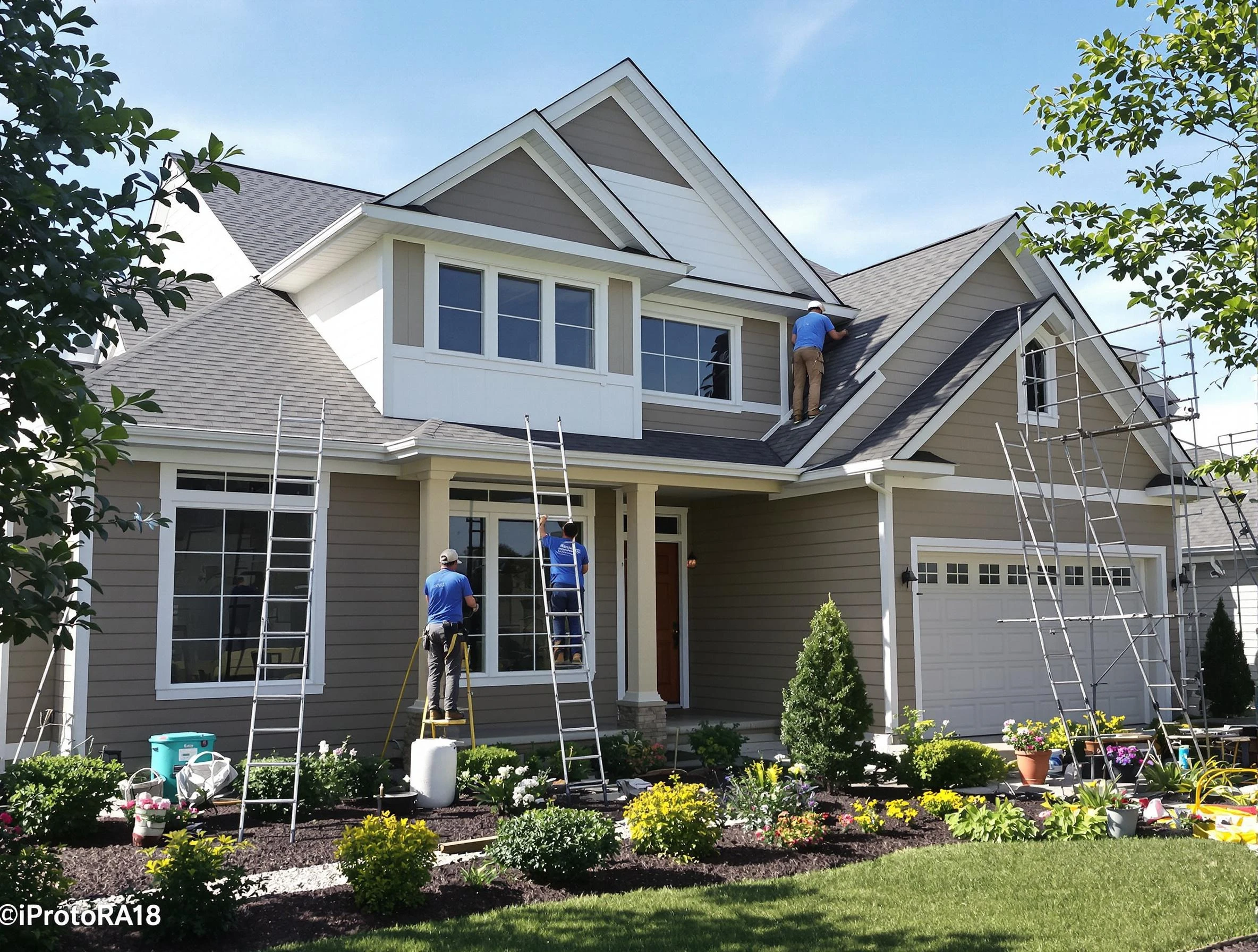 Detailed exterior painting by Berea House Painters in Berea