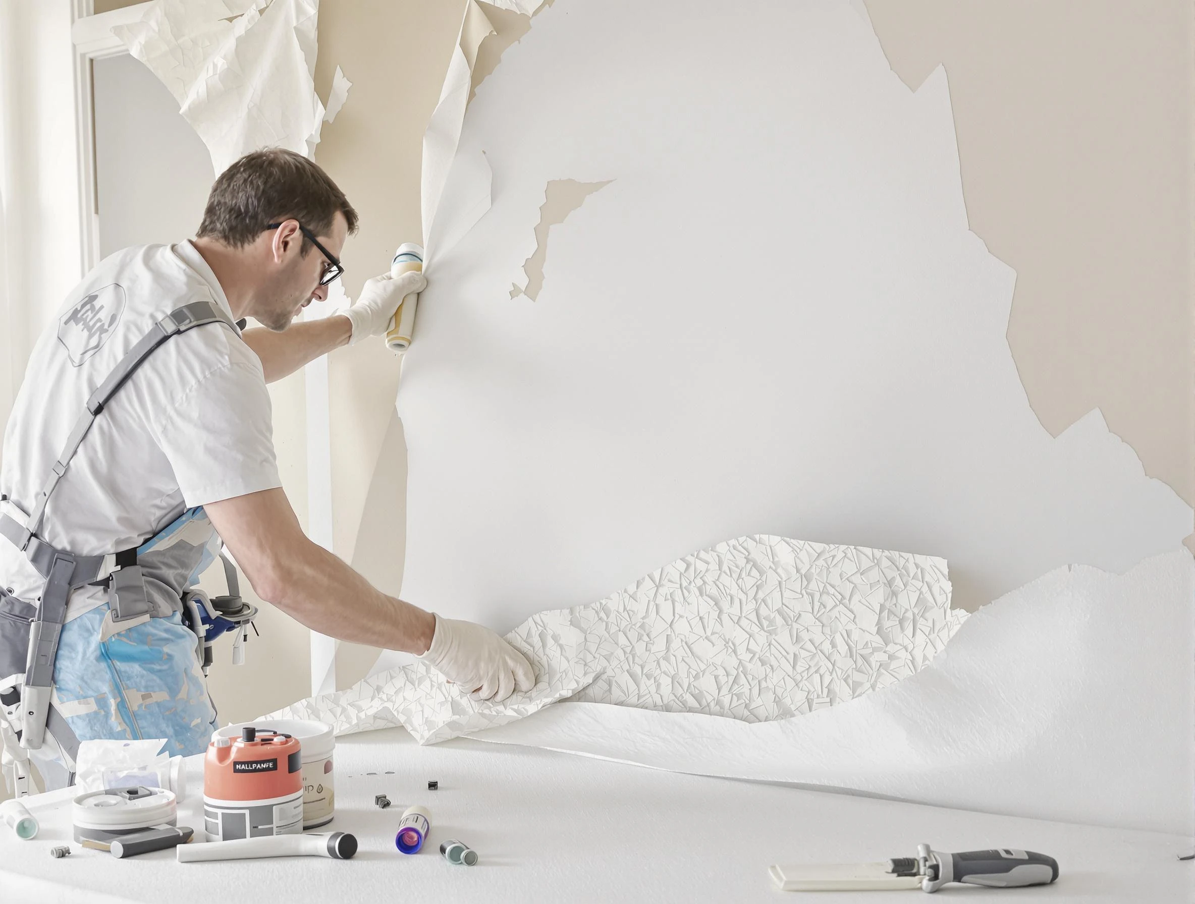 Detailed wallpaper removal and wall prep by Berea House Painters in Berea